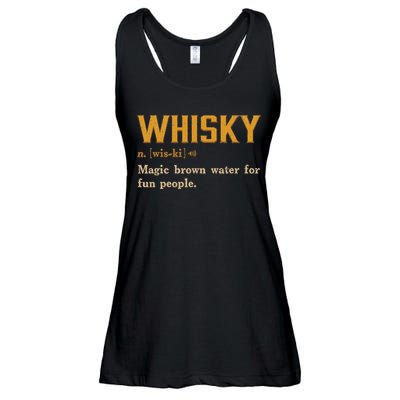 Whiskey Definition Magic Brown Water For Fun People Ladies Essential Flowy Tank