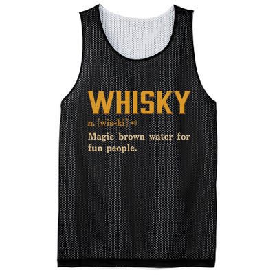 Whiskey Definition Magic Brown Water For Fun People Mesh Reversible Basketball Jersey Tank
