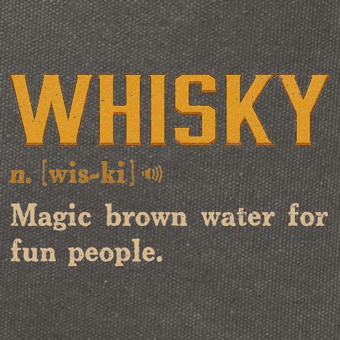 Whiskey Definition Magic Brown Water For Fun People Cotton Canvas Backpack