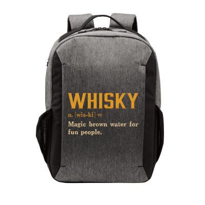 Whiskey Definition Magic Brown Water For Fun People Vector Backpack
