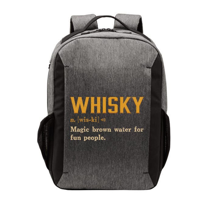 Whiskey Definition Magic Brown Water For Fun People Vector Backpack