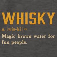 Whiskey Definition Magic Brown Water For Fun People Vector Backpack