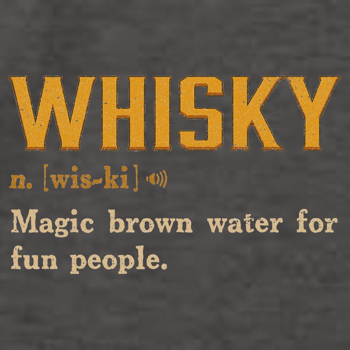 Whiskey Definition Magic Brown Water For Fun People Vector Backpack