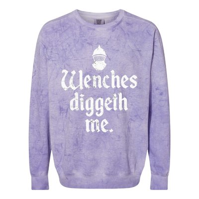 Wenches Diggeth Me Renaissance Fair Vikings Ren Faire Colorblast Crewneck Sweatshirt