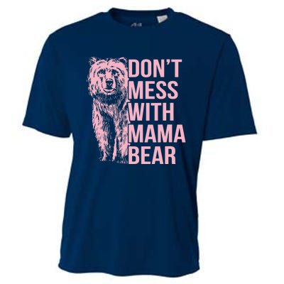 Wo Don't Mess with Mama Bear Vintage Mom Mommy Mother's Day Cooling Performance Crew T-Shirt