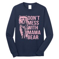 Wo Don't Mess with Mama Bear Vintage Mom Mommy Mother's Day Long Sleeve Shirt