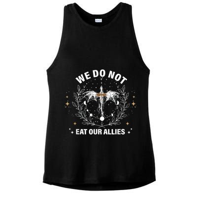 We Do Not Eat Our Allies Dragon Rider 4th Wing Book Bookish Ladies PosiCharge Tri-Blend Wicking Tank