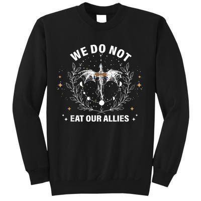 We Do Not Eat Our Allies Dragon Rider 4th Wing Book Bookish Sweatshirt