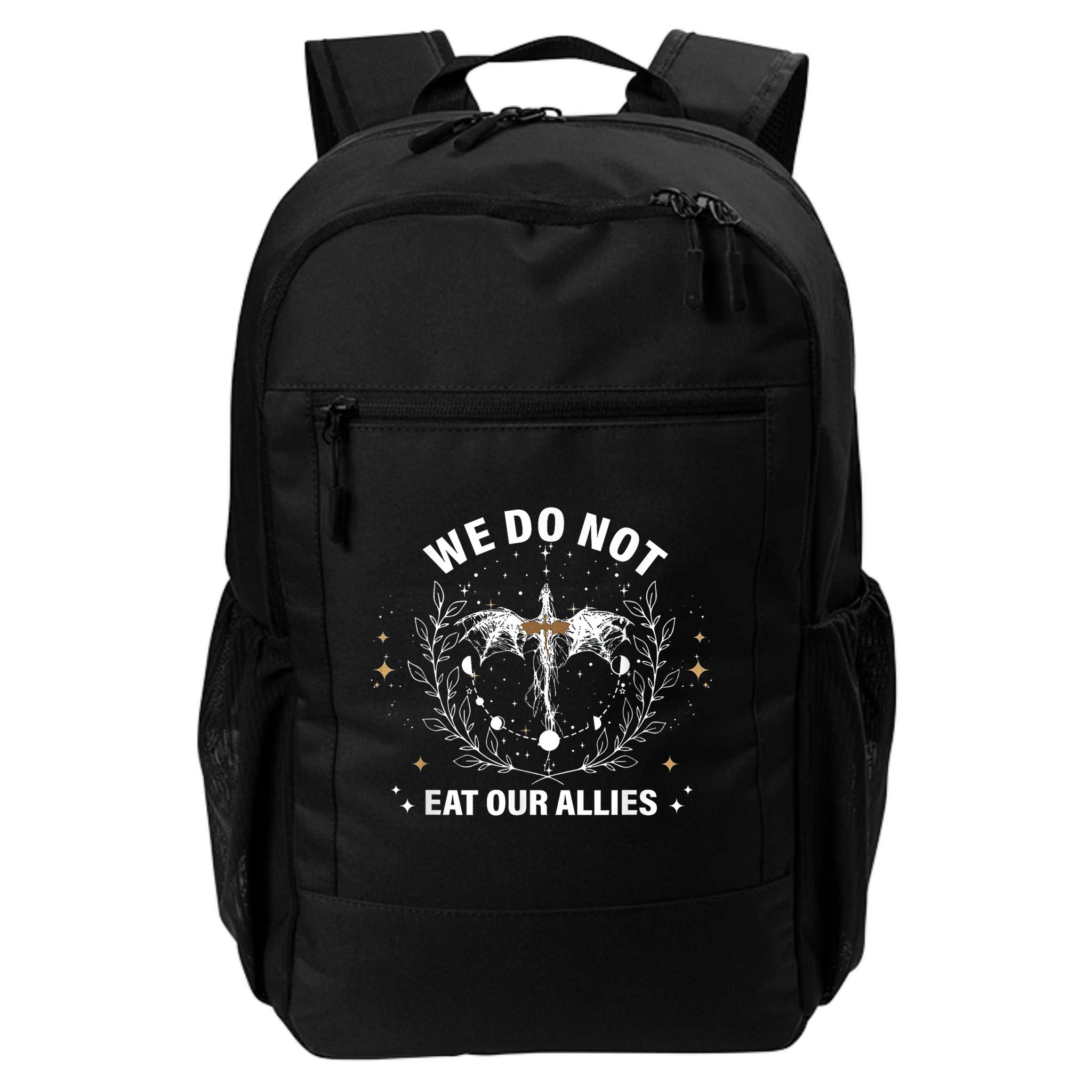 We Do Not Eat Our Allies Dragon Rider 4th Wing Book Bookish Backpack