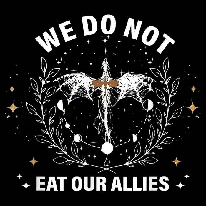 We Do Not Eat Our Allies Dragon Rider 4th Wing Book Bookish Button