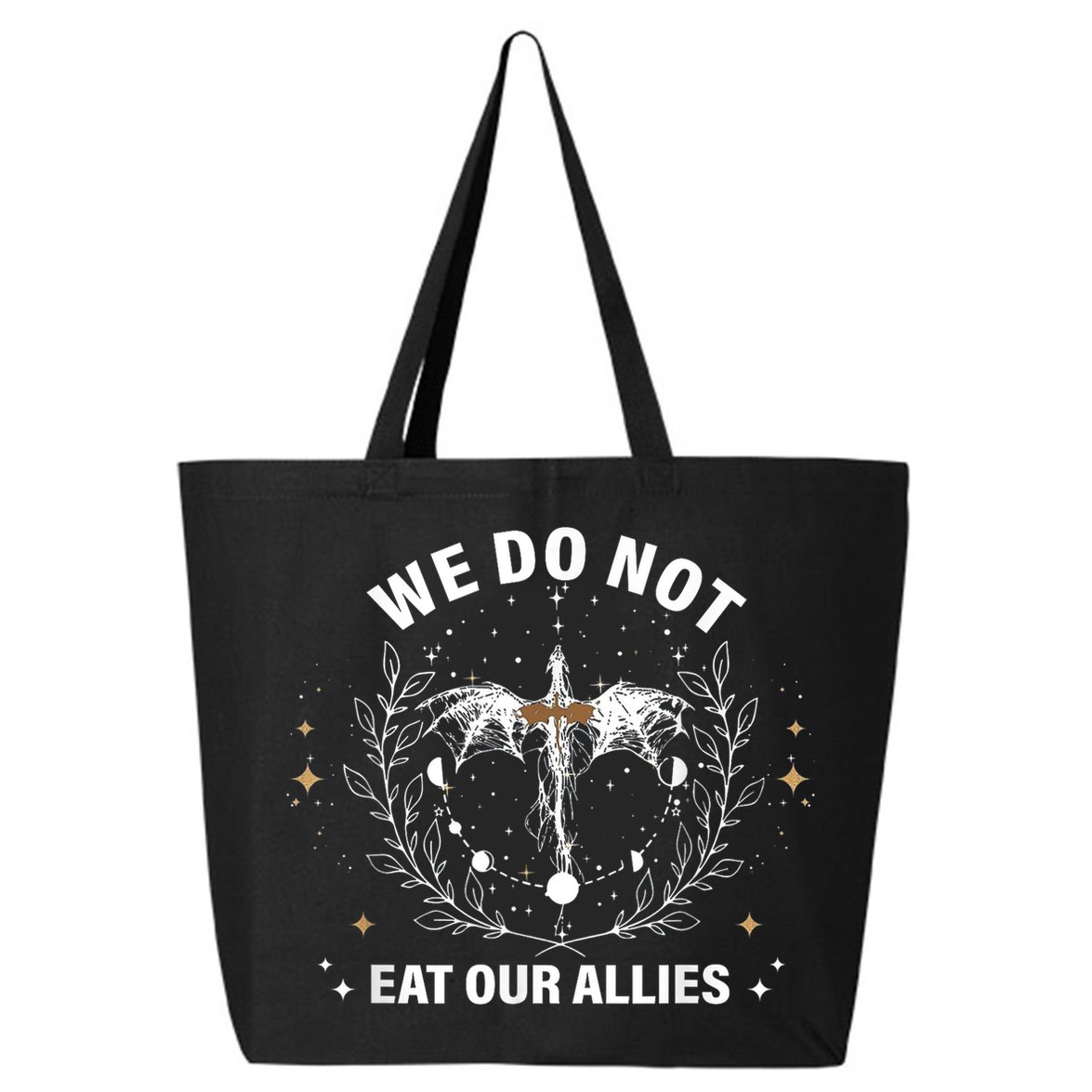 We Do Not Eat Our Allies Dragon Rider 4th Wing Book Bookish 25L Jumbo Tote