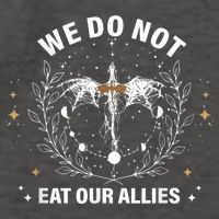 We Do Not Eat Our Allies Dragon Rider 4th Wing Book Bookish Vector Backpack