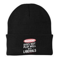 Warning Does Not Play Well With Liberals Beanie