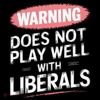 Warning Does Not Play Well With Liberals Zip Tote Bag