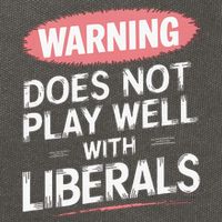 Warning Does Not Play Well With Liberals Cotton Canvas Backpack