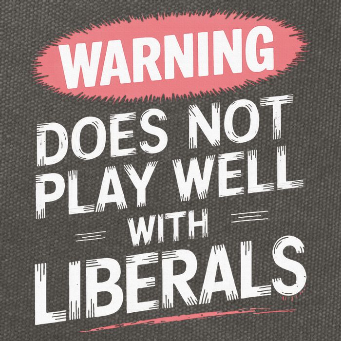 Warning Does Not Play Well With Liberals Cotton Canvas Backpack