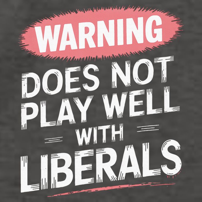 Warning Does Not Play Well With Liberals Vector Backpack