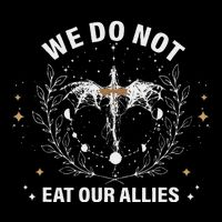 We Do Not Eat Our Allies Dragon Rider 4th Wing Book Bookish V-Neck T-Shirt