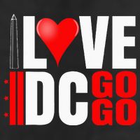 Washington DC Nations Capitol I Love Go Go Music 7 Panel Mesh Trucker Snapback Hat
