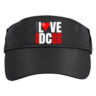 Washington DC Nations Capitol I Love Go Go Music Adult Drive Performance Visor