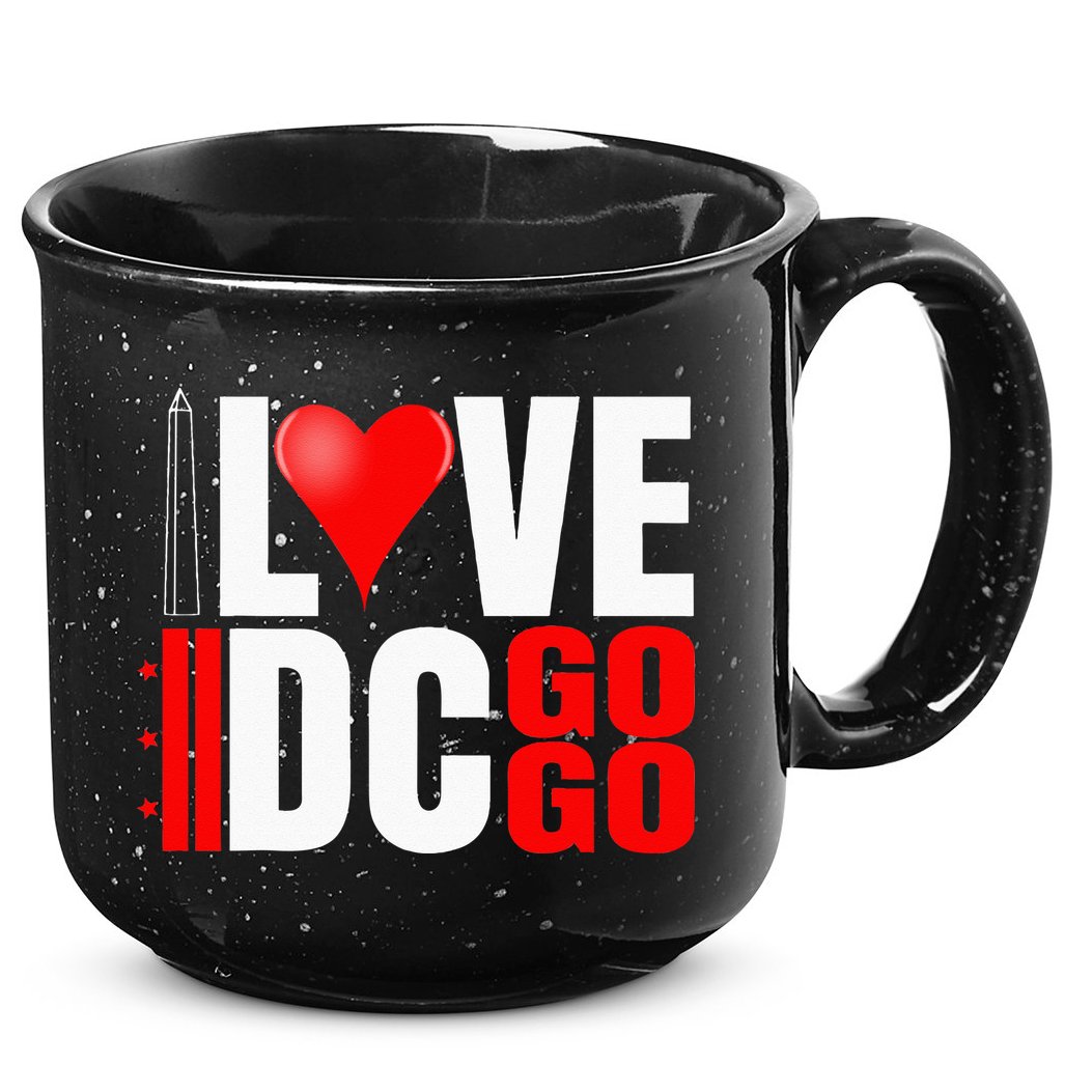 Washington DC Nations Capitol I Love Go Go Music 15oz Campfire Ceramic Mug