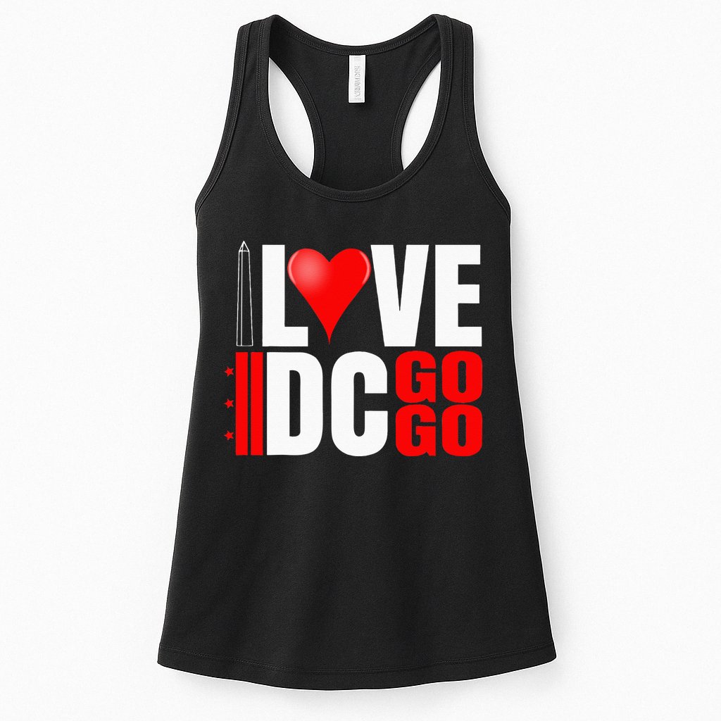 Washington DC Nations Capitol I Love Go Go Music Womens Tank Top