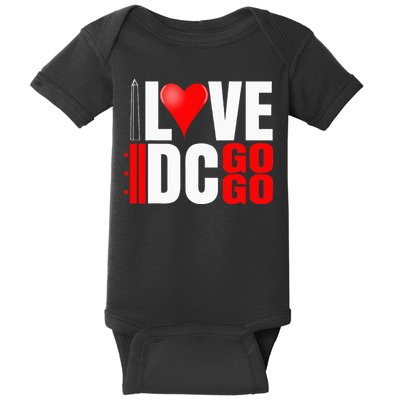 Washington DC Nations Capitol I Love Go Go Music Baby Bodysuit