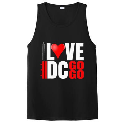 Washington DC Nations Capitol I Love Go Go Music PosiCharge Competitor Tank