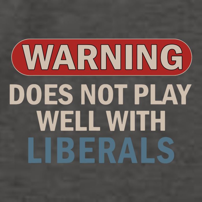 Warning Does Not Play Well With Liberals Vector Backpack