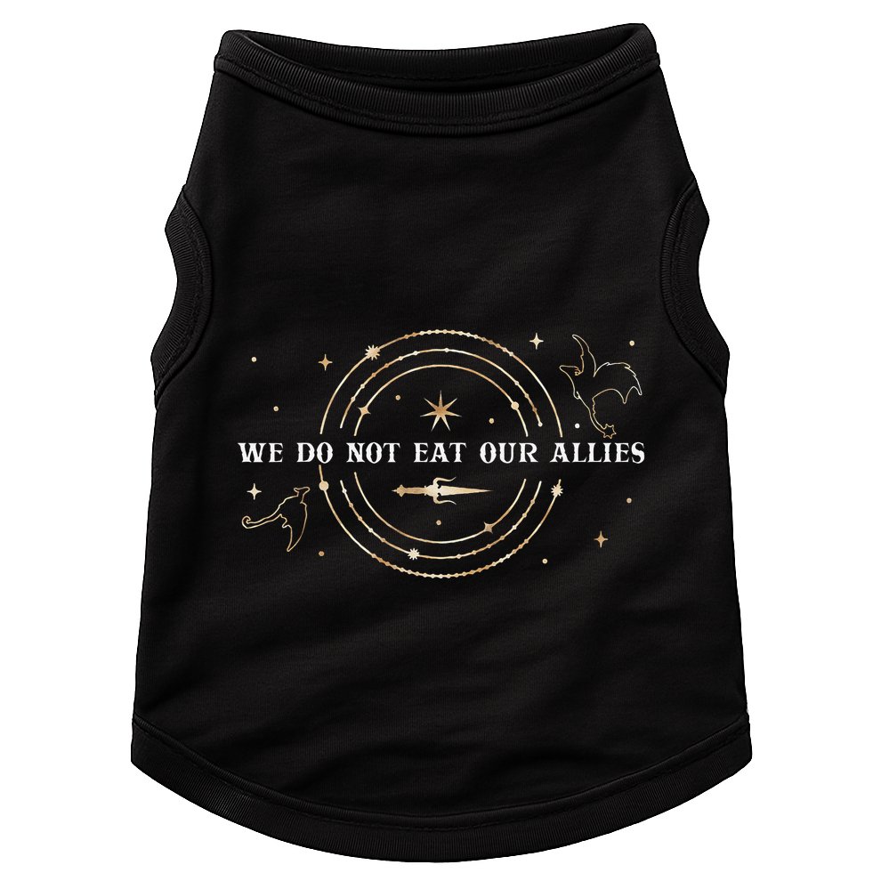 We Do Not Eat Our Allies Dragon Rider Wing Book Bookish Gift Doggie Tank