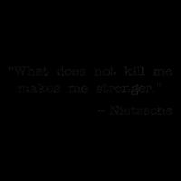 What Does Not Kill Me Makes Me Stronger Nietzsche 16oz Travel Tumbler