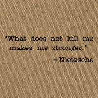 What Does Not Kill Me Makes Me Stronger Nietzsche Cotton Canvas Backpack