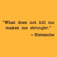 What Does Not Kill Me Makes Me Stronger Nietzsche Pom Pom 12in Knit Beanie