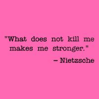 What Does Not Kill Me Makes Me Stronger Nietzsche Stripe Pom Pom Beanie