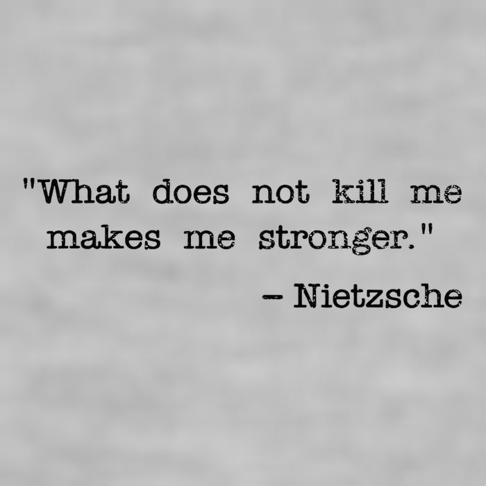 What Does Not Kill Me Makes Me Stronger Nietzsche Ladies PosiCharge Tri-Blend Wicking Tank