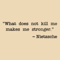 What Does Not Kill Me Makes Me Stronger Nietzsche Drawstring Bag