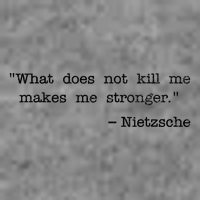 What Does Not Kill Me Makes Me Stronger Nietzsche Tall Hoodie
