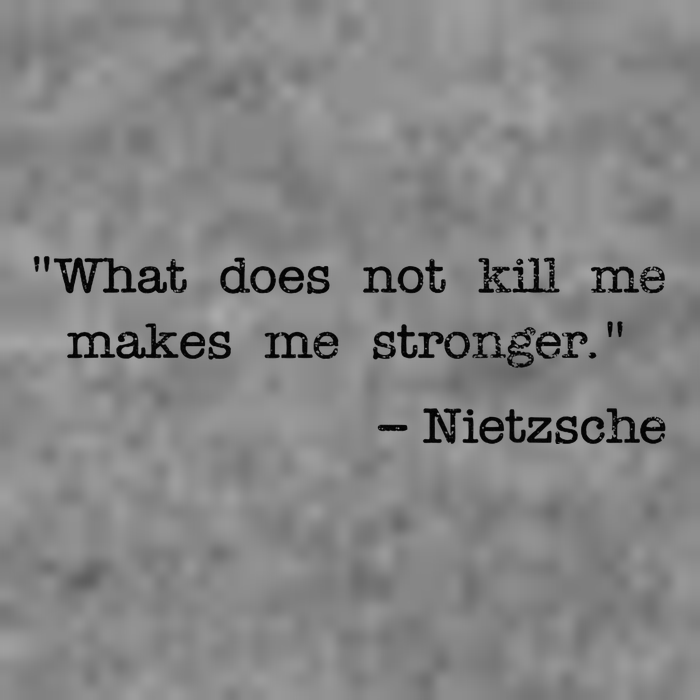 What Does Not Kill Me Makes Me Stronger Nietzsche Tall Hoodie