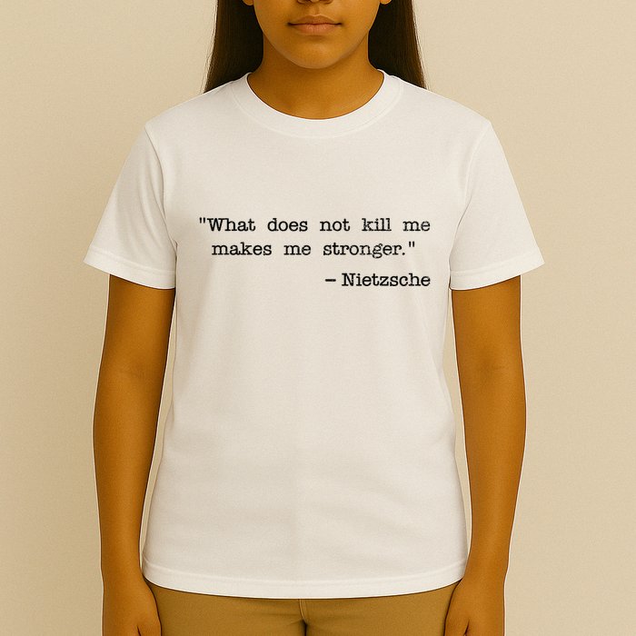 What Does Not Kill Me Makes Me Stronger Nietzsche T-Shirt