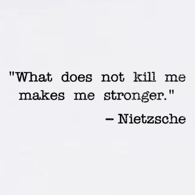 What Does Not Kill Me Makes Me Stronger Nietzsche T-Shirt