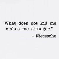 What Does Not Kill Me Makes Me Stronger Nietzsche Button