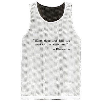What Does Not Kill Me Makes Me Stronger Nietzsche Mesh Reversible Basketball Jersey Tank