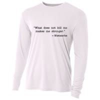 What Does Not Kill Me Makes Me Stronger Nietzsche Cooling Performance Long Sleeve Crew