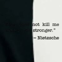 What Does Not Kill Me Makes Me Stronger Nietzsche Infant Baby Jersey Bodysuit