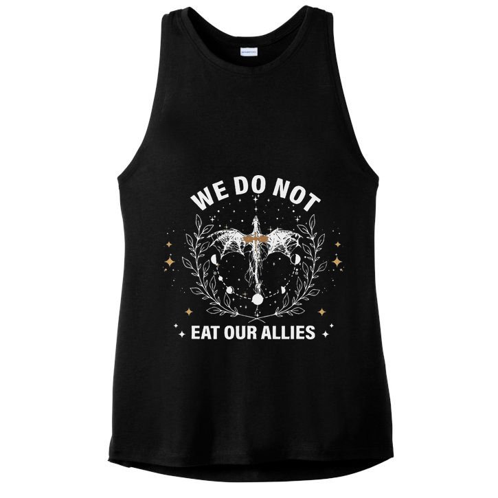 We Do Not Eat Our Allies Dragon Rider 4th Wing Book Bookish Ladies PosiCharge Tri-Blend Wicking Tank
