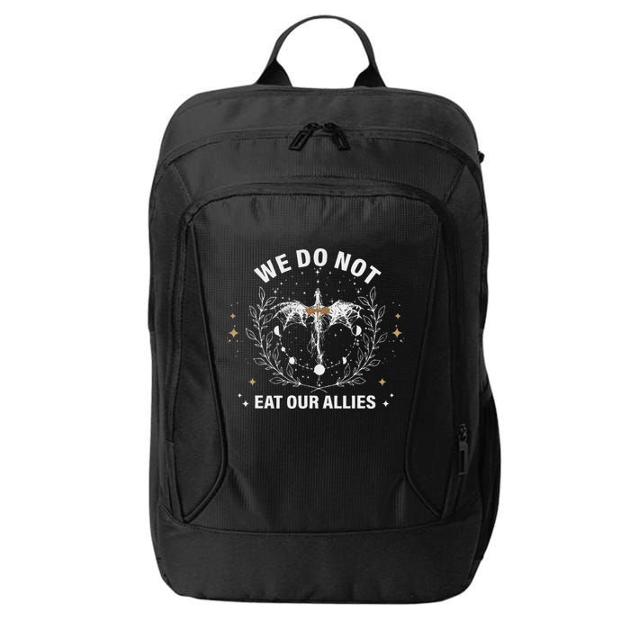 We Do Not Eat Our Allies Dragon Rider 4th Wing Book Bookish City Backpack