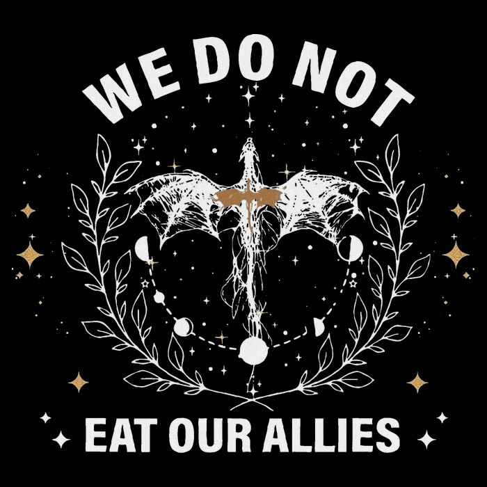 We Do Not Eat Our Allies Dragon Rider 4th Wing Book Bookish City Backpack