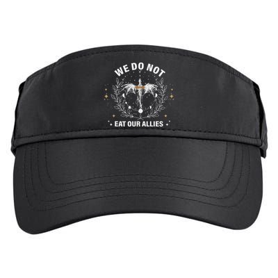 We Do Not Eat Our Allies Dragon Rider 4th Wing Book Bookish Adult Drive Performance Visor