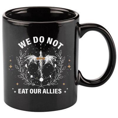 We Do Not Eat Our Allies Dragon Rider 4th Wing Book Bookish 11oz C Handle Ceramic Mug