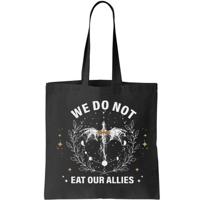 We Do Not Eat Our Allies Dragon Rider 4th Wing Book Bookish Bag